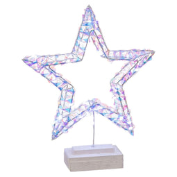 Verlichte decoratie Ster 30 x 7 x 36 cm