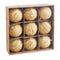 Kerstballen Gouden Plastic Ø 8 cm 24 x 24 x 8 cm (9 Stuks)