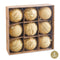 Kerstballen Gouden Plastic Ø 8 cm 24 x 24 x 8 cm (9 Stuks)