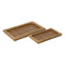 Snackdienblad Natuurlijk Rotan 47,5 x 30 x 4 cm (2 Stuks)