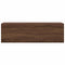 Badkamerwandkast 100x25x30 cm bewerkt hout bruin eikenkleur