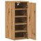 Schoenenkast 32x35x70 cm bewerkt hout artisanaal eikenkleur
