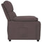 Fauteuil verstelbaar stof donkerbruin