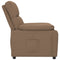 Fauteuil verstelbaar stof bruin