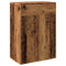 Schoenenkast 60x35x84 cm bewerkt hout oud houtkleurig