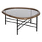 Hoofdtafel Zwart Natuurlijk Kristal Ijzer Rubberwood 76 x 81 x 38 cm