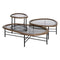 Hoofdtafel Zwart Natuurlijk Kristal Ijzer Rubberwood 76 x 81 x 38 cm