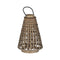 Lykta Grijs Bamboe Kristal 34 x 34 x 49 cm