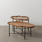 Hoofdtafel Zwart Natuurlijk Kristal Ijzer Rubberwood 89 x 50 x 40 cm (2 Stuks)
