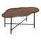 Hoofdtafel Zwart Natuurlijk Kristal Ijzer Rubberwood 89 x 50 x 40 cm (2 Stuks)