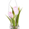 Decoratieve plant Polyester Polyethyleen Ijzer 7 x 7 x 18 cm