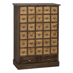 Ladenkast Beige Grijs Sparrenhout Hout MDF 80,5 x 35 x 115 cm