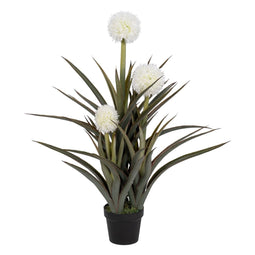 Decoratieve plant Bamboe Polyethyleen Ijzer Cement 45 x 45 x 100 cm