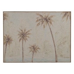 Canvas Beige Palmen Palmboom 80 x 3,3 x 60 cm