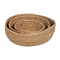 Decoratieve Mand Natuurlijke Vezel 34 x 34 x 11 cm (3 Stuks)