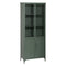 Pronkkast met dubbele glazen deuren Munt Kristal Ijzer 72 x 35 x 178 cm