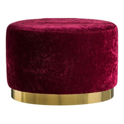 Poef Goud Bordeaux Gouden Roestvrij staal 60 x 40 x 40 cm