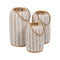 Lykta Beige Natuurlijk Bamboe Kristal 25 x 25 x 45 cm