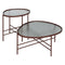 Hoofdtafel Tegel Kristal Ijzer 78 x 68 x 37 cm
