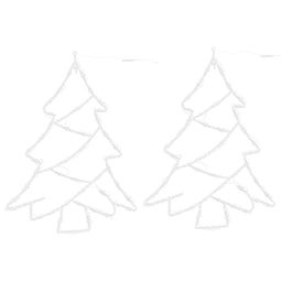 Kerstverlichting kerstboom silhouet 2 st 50 LEDs warm wit