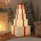 Kerstdecoratie geschenkdoos 250 LED's warm wit