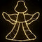 Kerstverlichting engel silhouet 2 st 50 LEDs warm wit