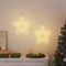 Kerstverlichting ster silhouet 2 st 50 LEDs warm wit