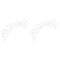 Kerstverlichting vallende ster silhouet 2 st 50 LED's warm wit