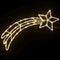 Kerstverlichting vallende ster silhouet 2 st 50 LED's warm wit