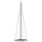 Lichtkegel 550 meerkleurige LED's 304 cm