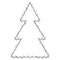 Kerstverlichting kerstboom silhouet 115 LEDs warm wit