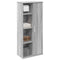 Badkamerkast met rolhouder 39x22x90 cm grijs sonoma eiken