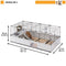 FERPLAST Modular 3 - kooi voor konijn en cavia domestica - 144 x 72 x 56cm