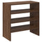 Schoenenrekken 2 st stapelbaar 60x30x30,5 cm bruin eikenkleur