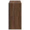 Schoenenrekken 2 st stapelbaar 60x30x30,5 cm bruin eikenkleur