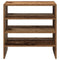 Schoenenrekken 2 st stapelbaar 60x30x30,5 cm oud houtkleurig