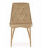 Velvet stoel - set van 2 - bruin - 88x49,5x55,5 cm