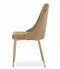Velvet stoel - set van 2 - bruin - 88x49,5x55,5 cm