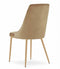 Velvet stoel - set van 2 - bruin - 88x49,5x55,5 cm