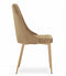 Velvet stoel - set van 2 - bruin - 88x49,5x55,5 cm