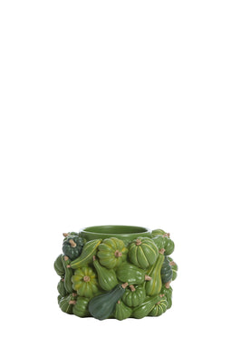 Light&living Vaas deco Ø28x18 cm PUMPKIN groen