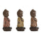 Decoratieve figuren Home ESPRIT Bruin Oranje Koraal Limoen Hars Boeddha Orientaals 9 x 9 x 21 cm...