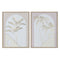 Schilderij Home ESPRIT Wit Beige Palmen Scandinavisch 45 x 2,2 x 60 cm (2 Stuks)