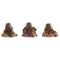 Decoratieve figuren Home ESPRIT Oranje Koraal Limoen Hars Boeddha Orientaals 10 x 7,5 x 8,5 cm (3...