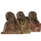 Decoratieve figuren Home ESPRIT Oranje Koraal Limoen Hars Monnik Orientaals 8,5 x 7 x 9,7 cm (3 S...