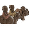 Decoratieve figuren Home ESPRIT Bruin Oranje Koraal Limoen Hars Monnik Orientaals 13 x 6 x 12,5 c...