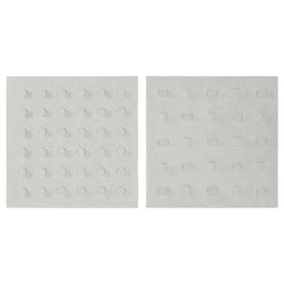 Wanddecoratie Home ESPRIT Wit Hout MDF Modern 80 x 6,5 x 80 cm