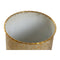 Plantenbakkenset Home ESPRIT Gouden Metaal Modern 25,5 x 25,5 x 44 cm (2 Onderdelen)