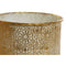 Plantenbakkenset Home ESPRIT Gouden Metaal Modern 25,5 x 25,5 x 44 cm (2 Onderdelen)