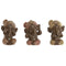Decoratieve figuren Home ESPRIT Oranje Koraal Limoen Hars Orientaals 7,5 x 6,5 x 9 cm (3 Stuks)